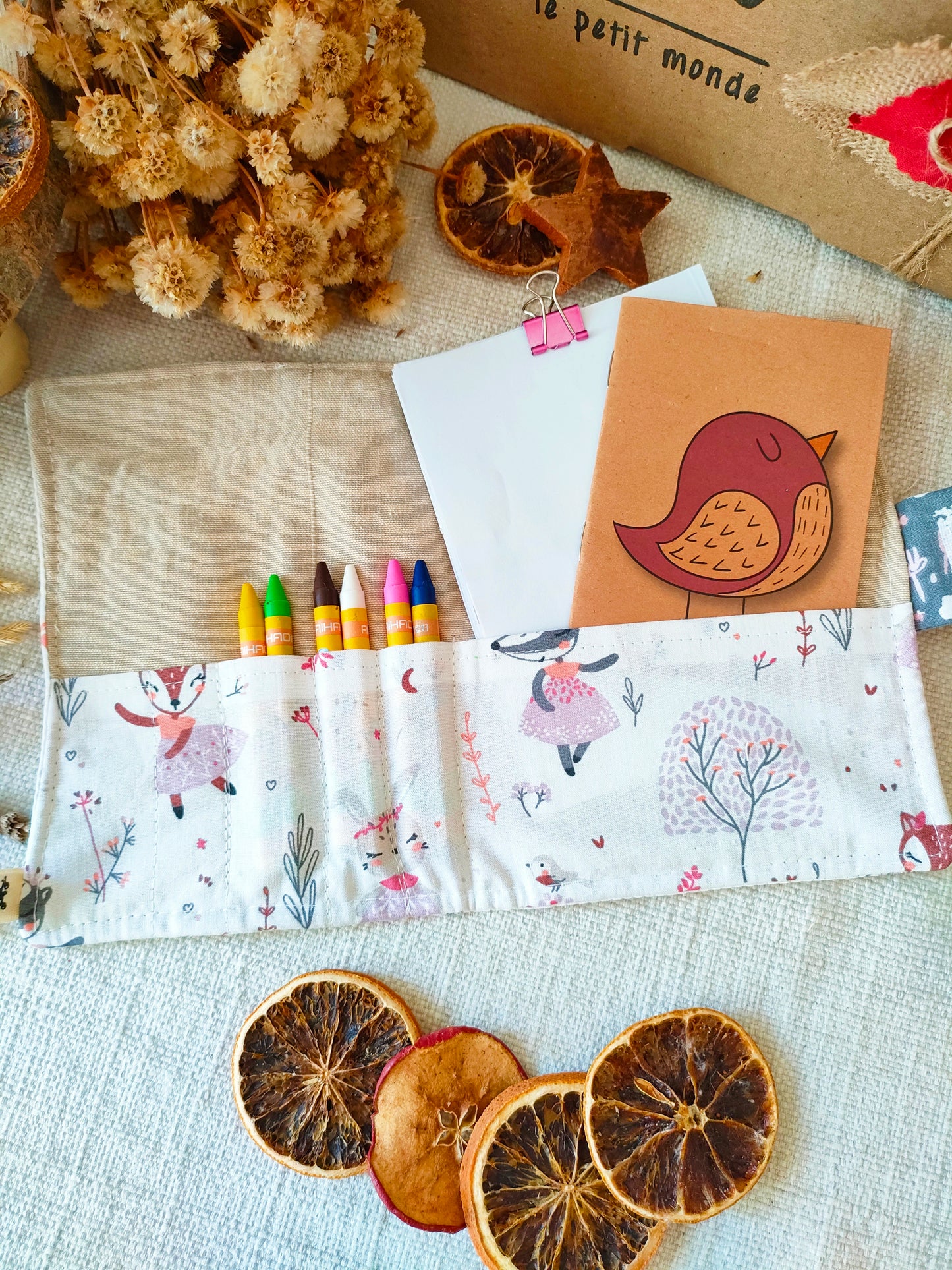 Kit Colorina Giramondo - Cover Organizer per Notebook e Colori - Cilla Le Petit Monde