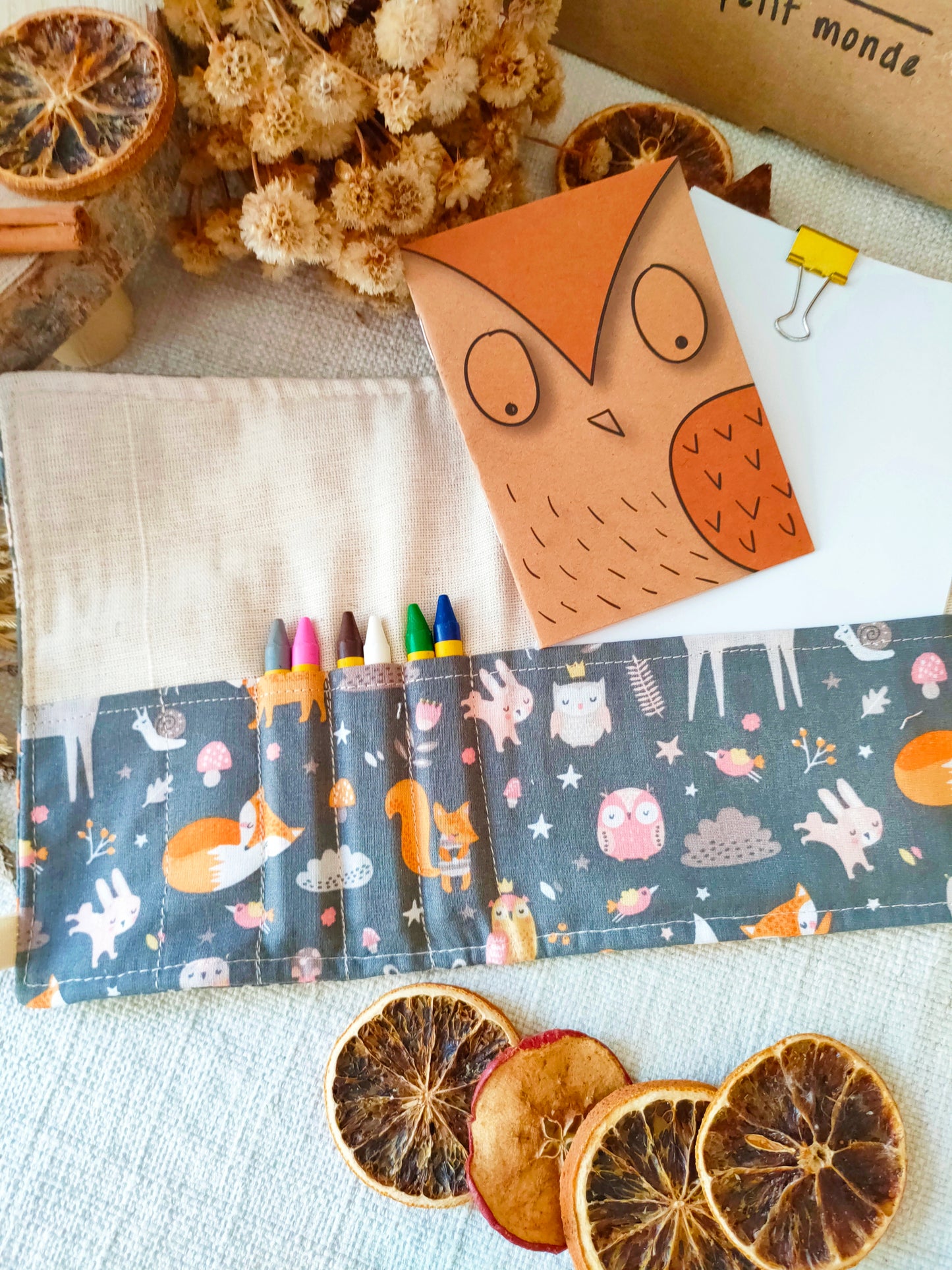 Kit Colorina Giramondo - Cover Organizer per Notebook e Colori - Cilla Le Petit Monde