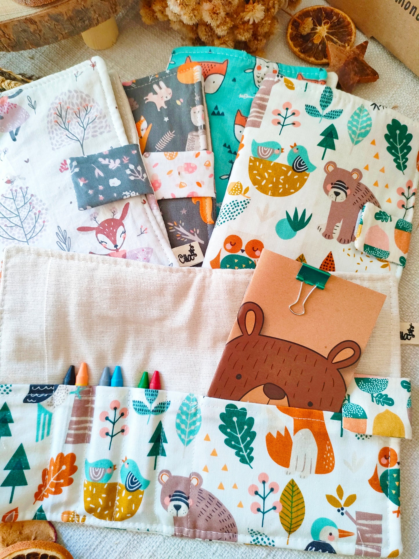 Kit Colorina Giramondo - Cover Organizer per Notebook e Colori - Cilla Le Petit Monde