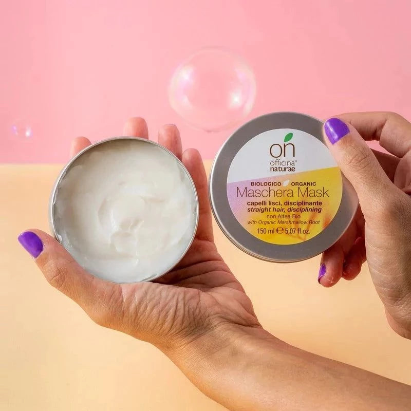 Maschera per Capelli Lisci Disciplinante - Officina Naturae-Officina Naturae-capelli,capelli fini,capelli grassi,cosmetico solido,shampoo,shampoo solido
