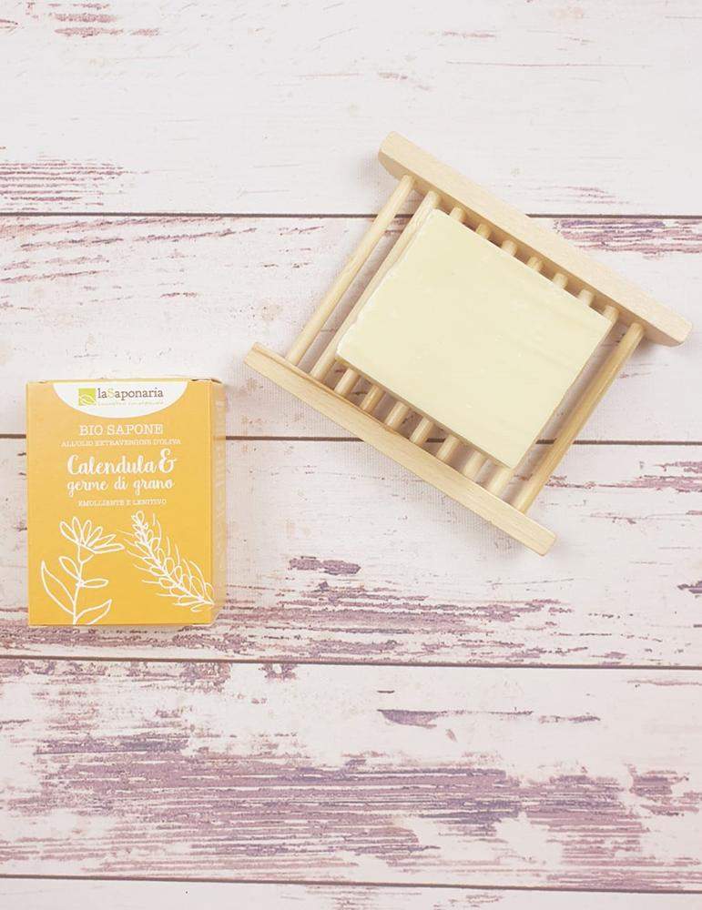 Sapone Calendula e Germe di Grano - La Saponaria-La Saponaria-corpo,sapone,viso