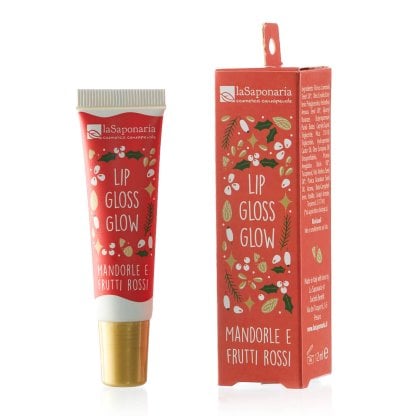 Lip gloss Glow - Mandorle & Frutti Rossi - La Saponaria