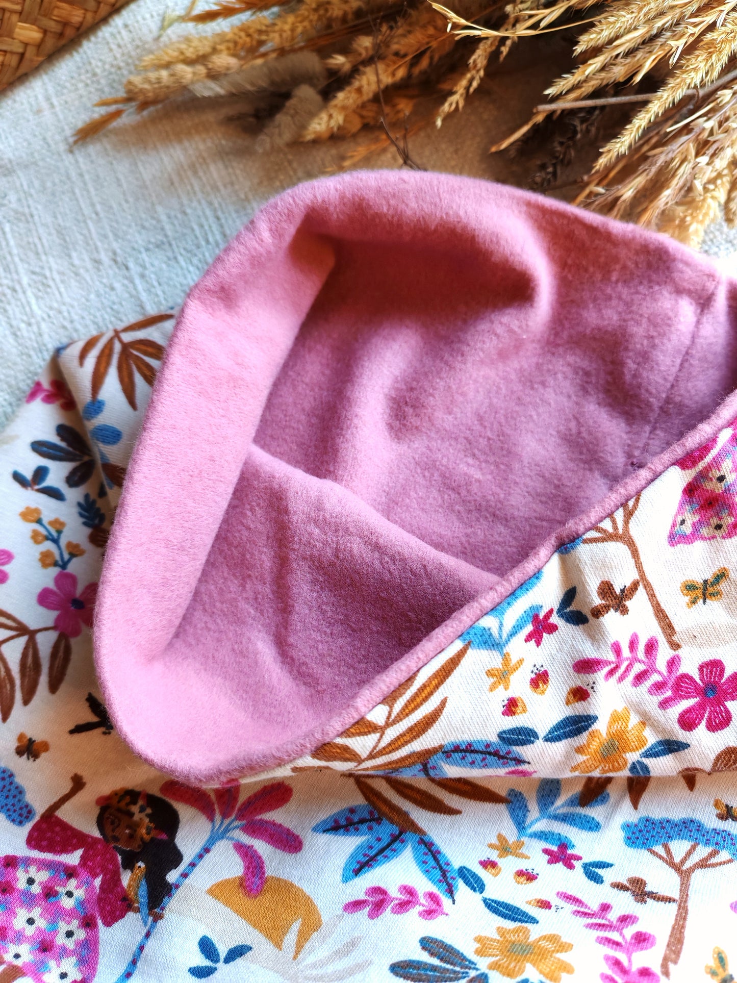 Set Cappello e Scaldacollo -  Felpa di cotone - Taglia 3-6+ anni