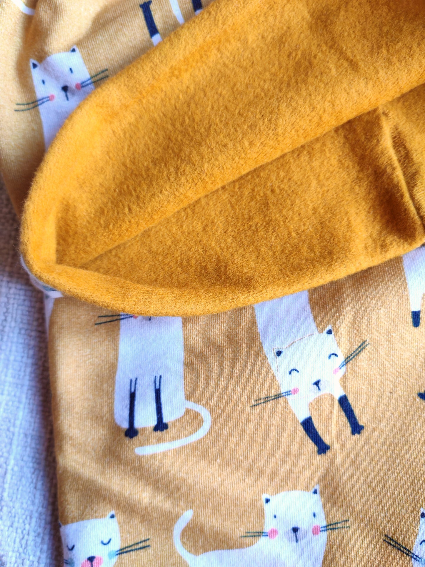 Set Cappello e Scaldacollo -  Felpa di cotone - Taglia 3-6+ anni