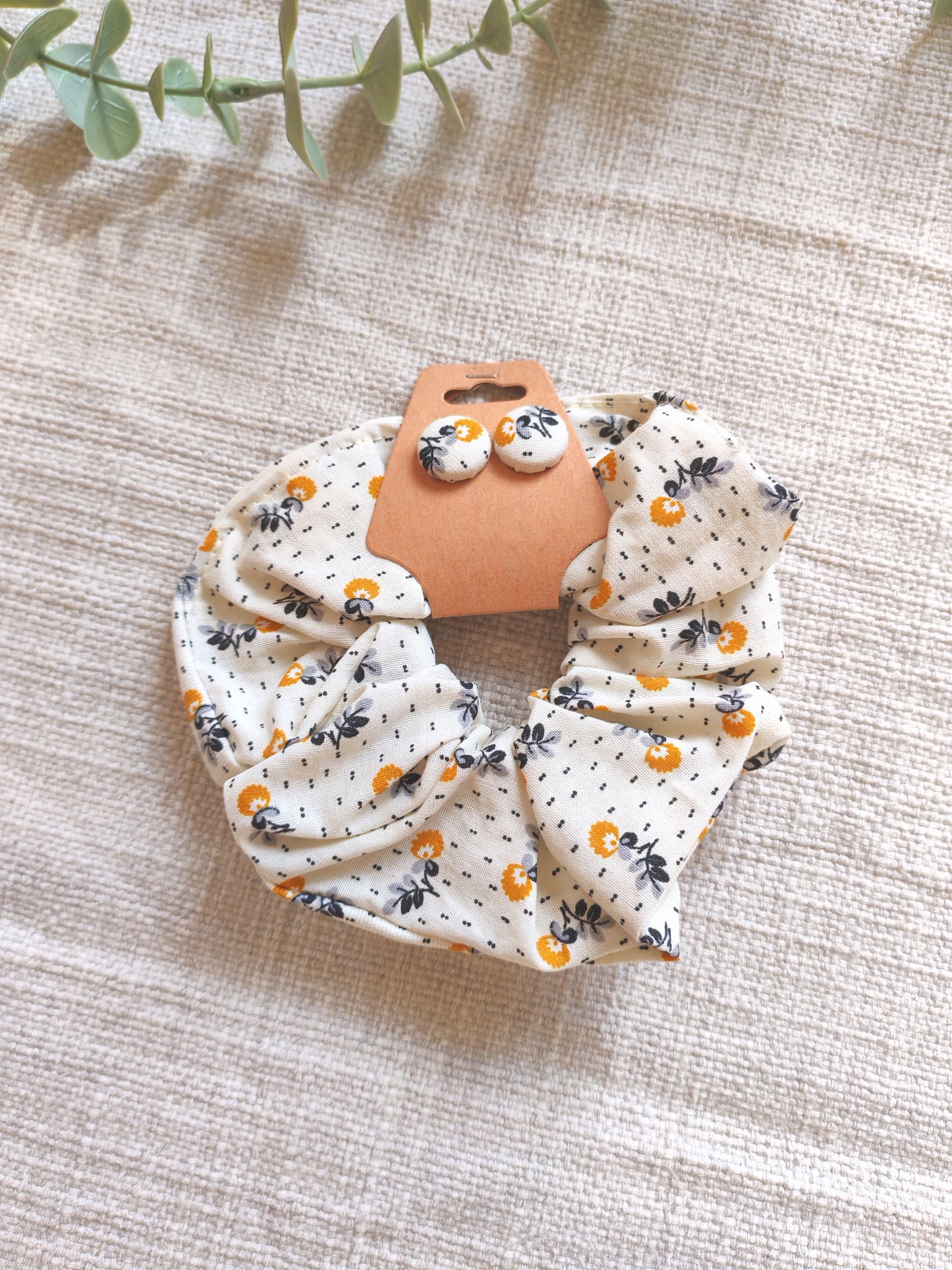 Set Gelsomino - Elastico e Orecchini