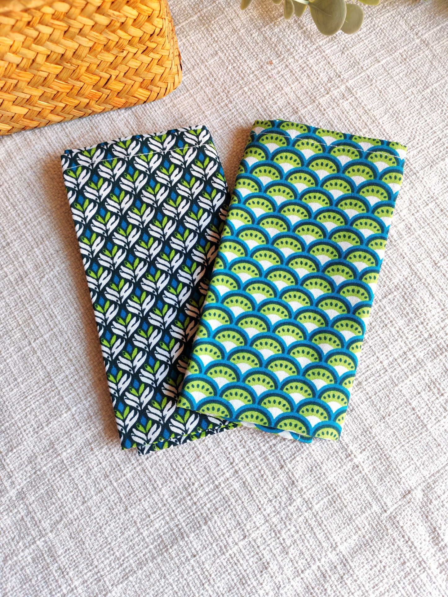 Coppia di Tovaglioli da Tavola in Tessuto