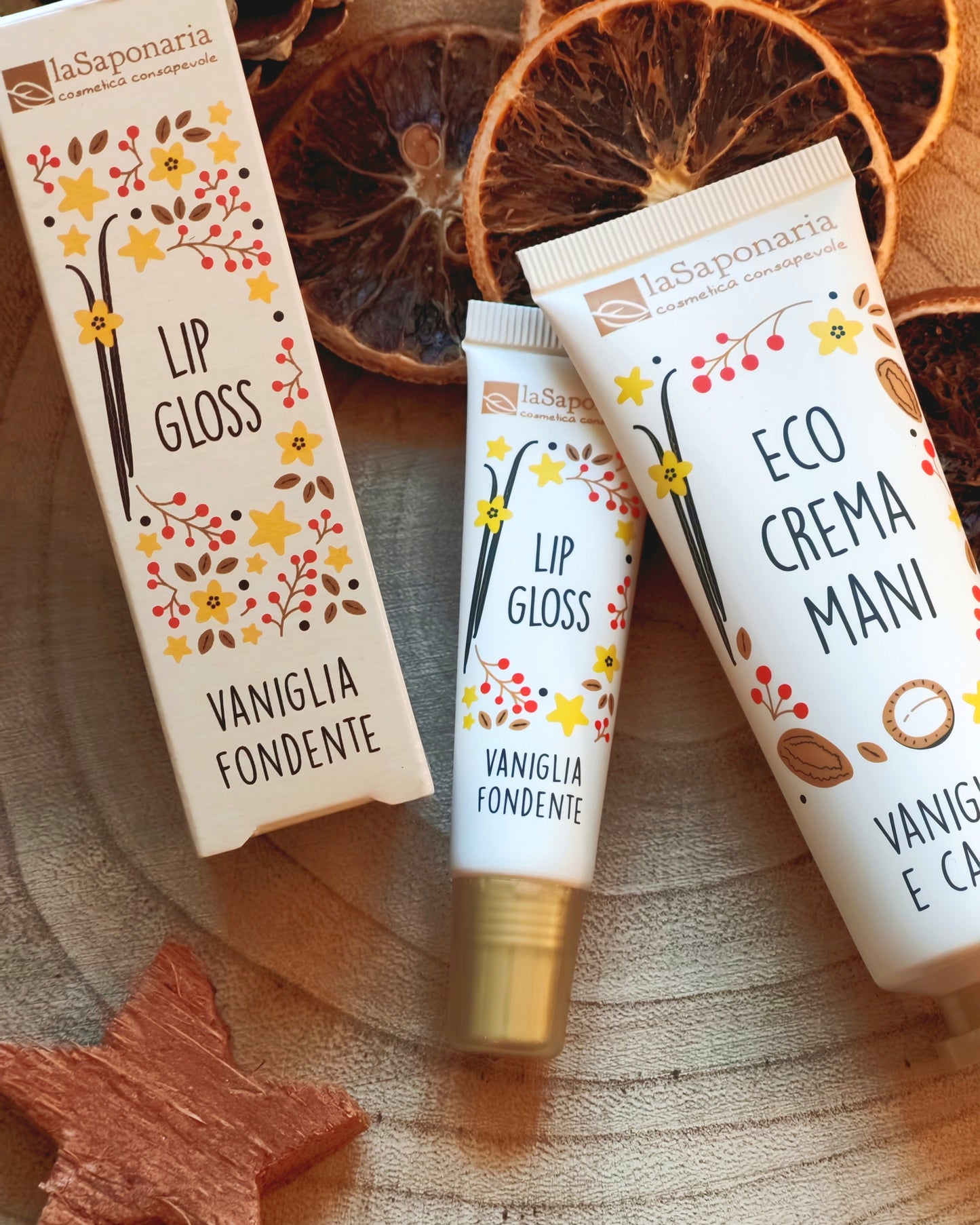 Lip gloss trasparente - Vaniglia fondente - La Saponaria