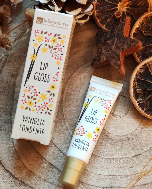 Lip gloss trasparente - Vaniglia fondente - La Saponaria
