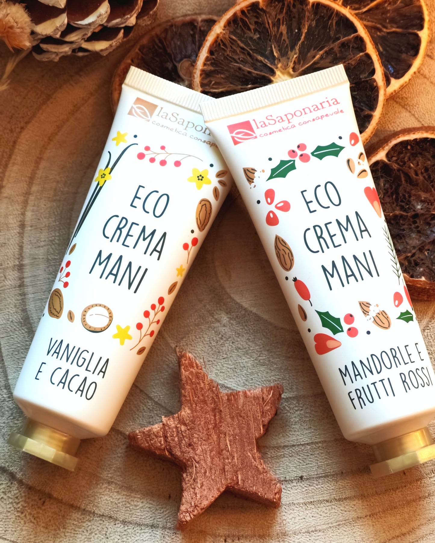 Crema mani Mandorle & Frutti rossi- La Saponaria