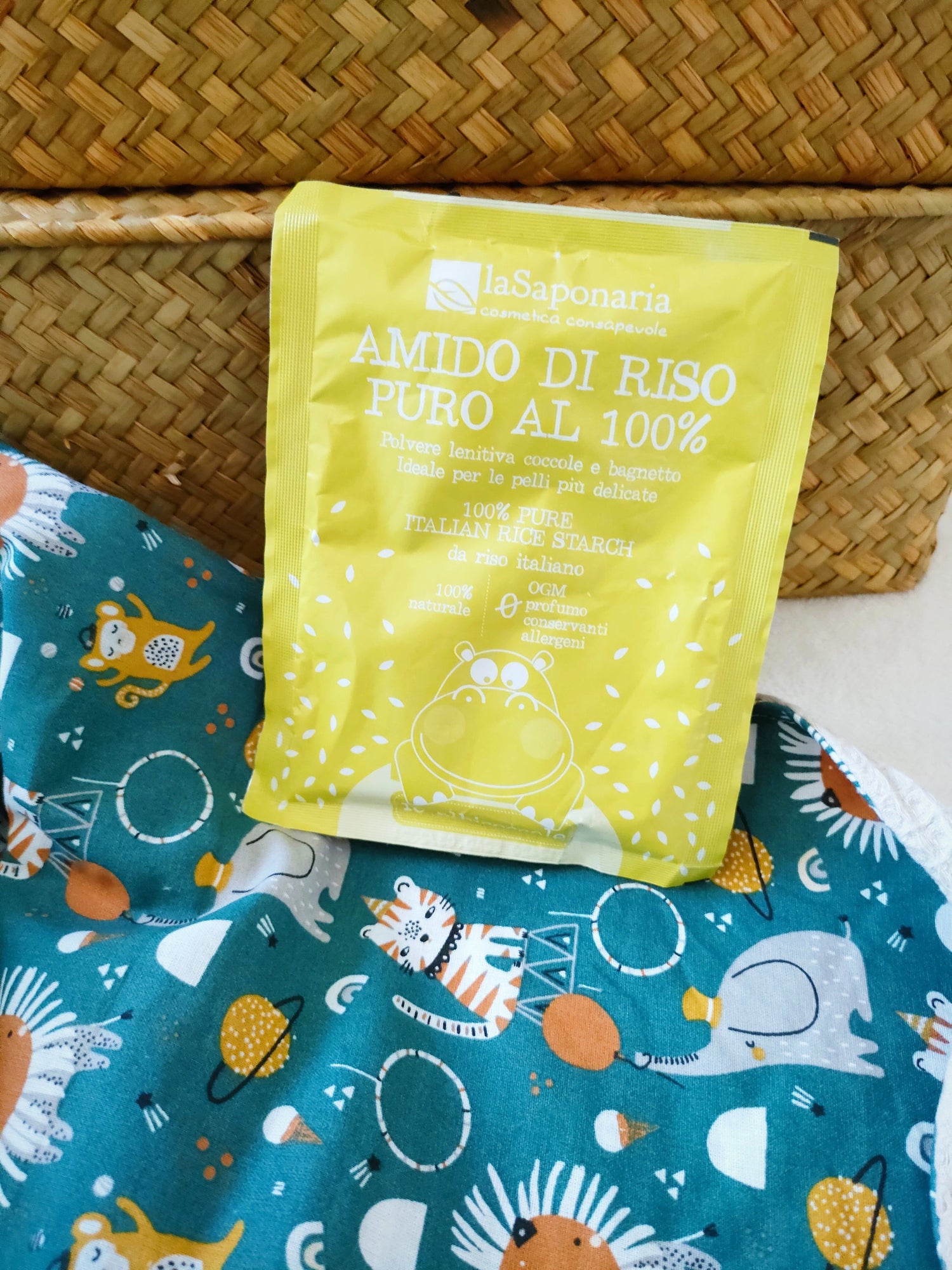 Amido di Riso Puro al 100% - La Saponaria-La Saponaria-amido,bagnetto,impacco,lenitivo,pannolino,prurito,riso,rossore