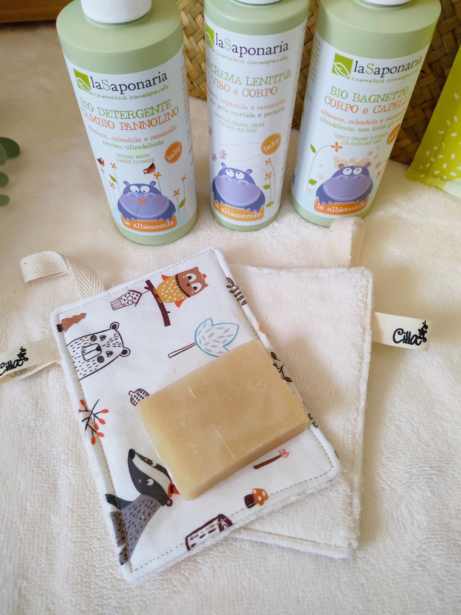 Spugna Corpo Baby in Bambù-Cilla le Petit Monde-accessori,bagno,bambini,spugna
