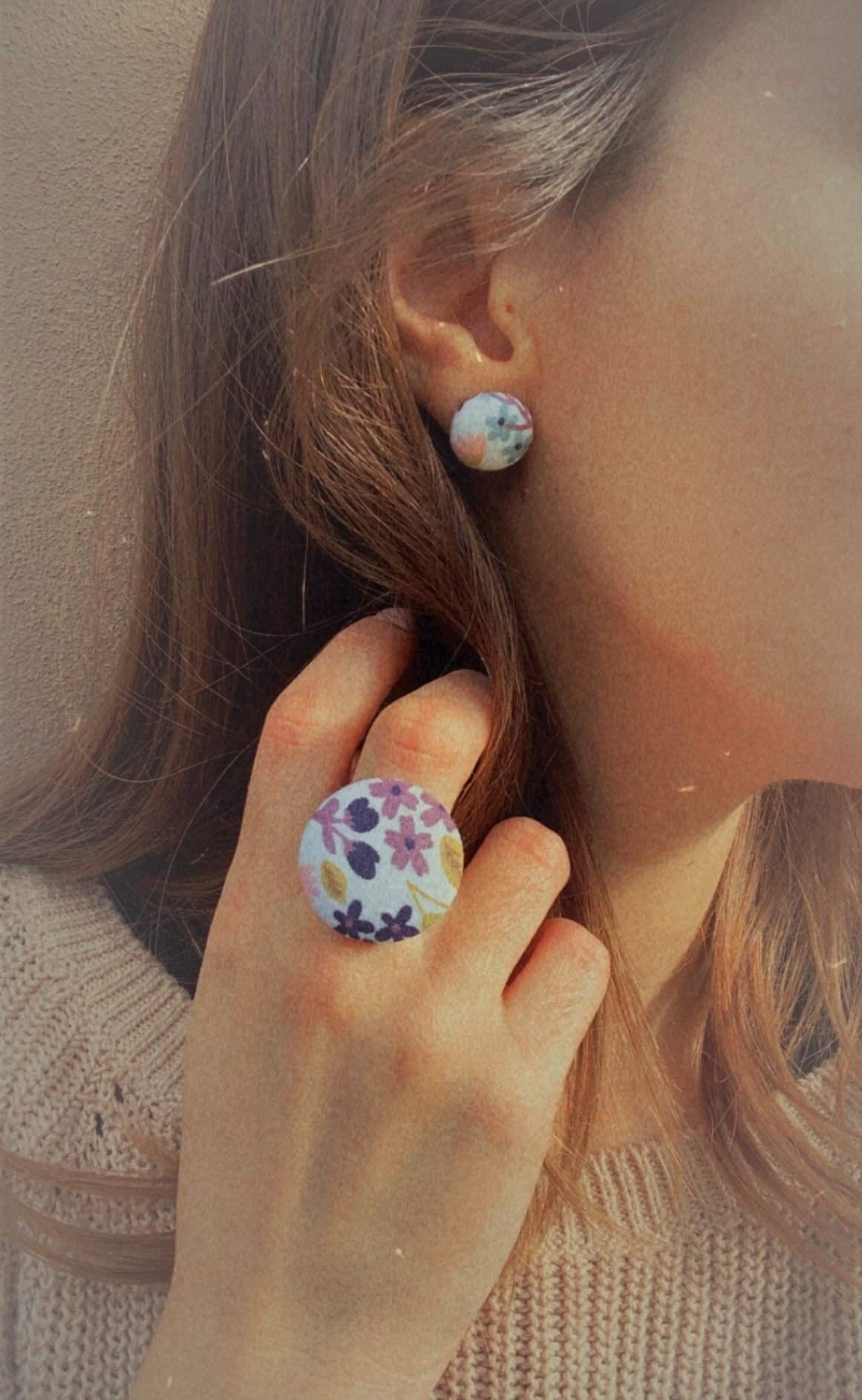Parure Dalia - Orecchini e Anello-Cilla le Petit Monde-anello,bijoux,orecchini,parure