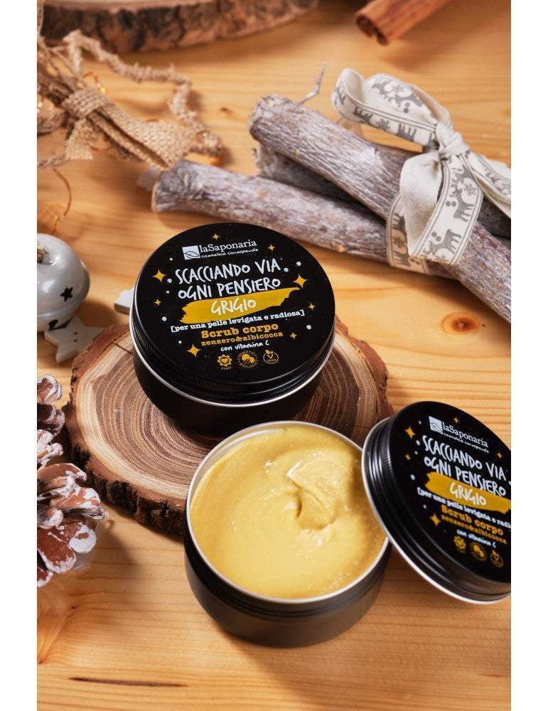 Scrub Corpo Zenzero e Albicocca - La Saponaria-La Saponaria-corpo,formato viaggio,scrub,scrub corpo