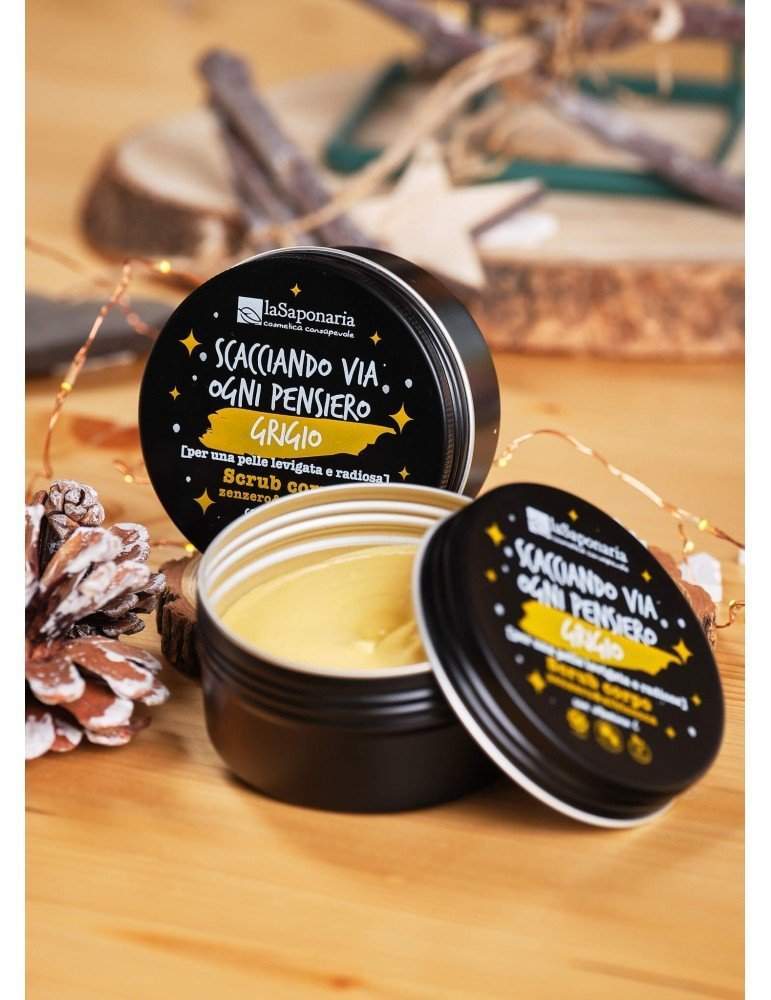 Scrub Corpo Zenzero e Albicocca - La Saponaria-La Saponaria-corpo,formato viaggio,scrub,scrub corpo